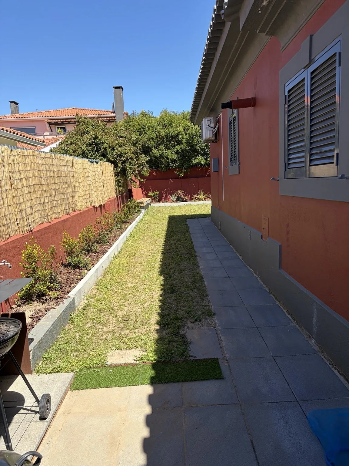 Solstice Villa garden after clean-up